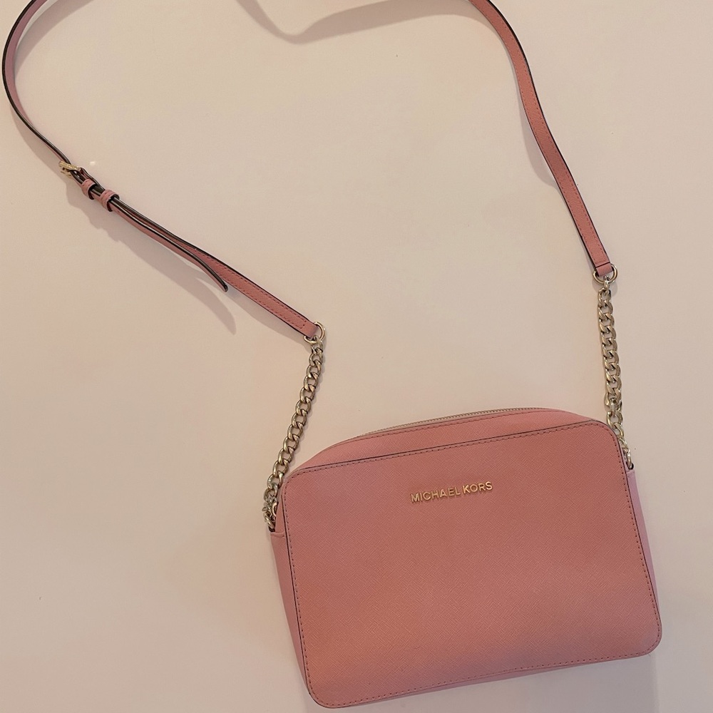 Deep blush pink color MK cross body!